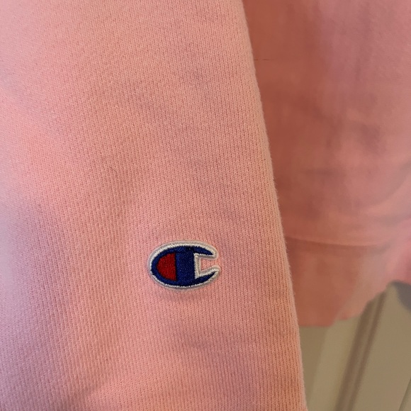 Champion reverse weave pink hoodie. Reverse weave. - Picture 5 of 5
